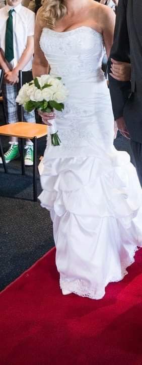 Satin Strapless Wedding Dress