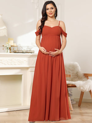 Sleeveless Sweetheart Neckline Maternity Dress
