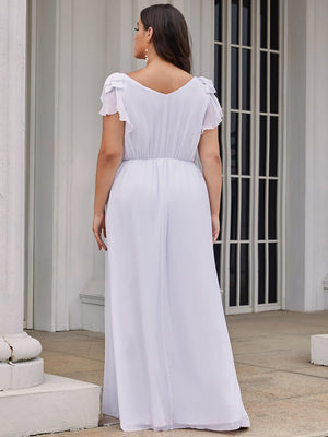 Jasmine Ruffle Sleeve Bridesmaids Dress