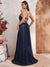 Criss Cross Backless Sequin Cami Formal Dress