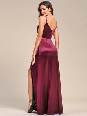 Trudi Spaghetti Strap Satin Dress