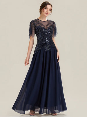 Harriet Beaded dress with Sleeves