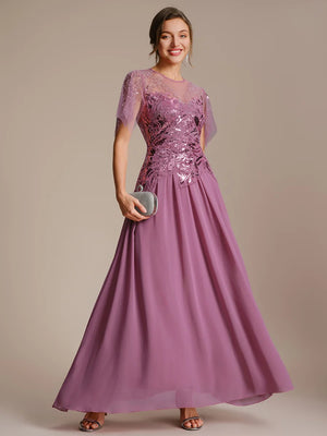 Harriet Beaded dress with Sleeves