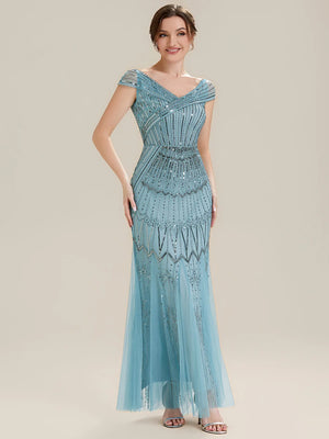 Frida Cap Sleeve Beaded dress