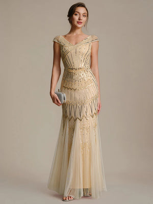 Frida Cap Sleeve Beaded dress