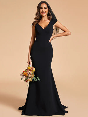 Corina Cap Sleeves Backless Fishtail Wedding Dresses