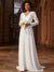 Elegant Hollow Lace V Neck Wedding Dress
