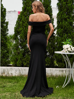 Angie Off shoulder fitted Wedding Dress