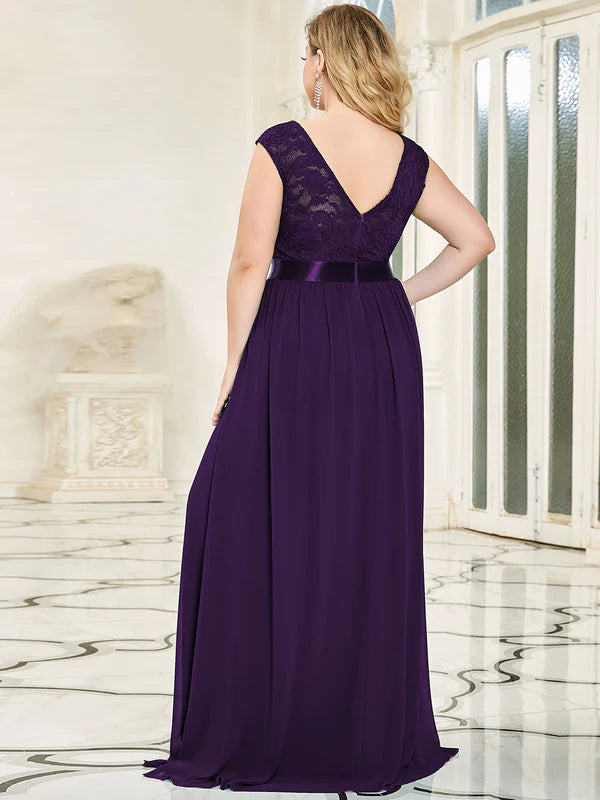 Demi Bridesmaid Dress with Lace bodice