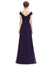 Women's Elegant V-neck Long Bridesmaids Dress