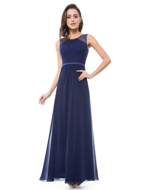 Women's Elegant Sleeveless Long Evening Dress