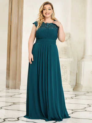 Shirley Lacey Neckline Bridesmaids Dress