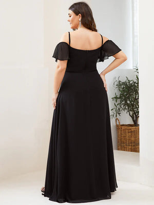 Gina Off shoulder Chiffon Bridesmaid Dress