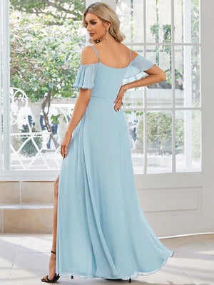 Gina Off shoulder Chiffon Bridesmaid Dress