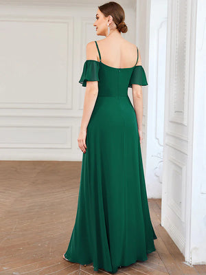 Gina Off shoulder Chiffon Bridesmaid Dress