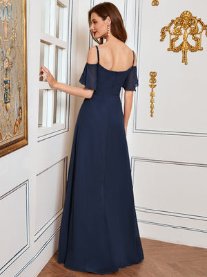 Gina Off shoulder Chiffon Bridesmaid Dress