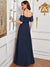 Gina Off shoulder Chiffon Bridesmaid Dress