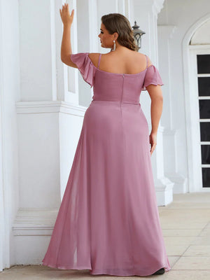 Gina Off shoulder Chiffon Bridesmaid Dress