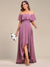 Dianne Off Shoulder Chiffon High Low Bridesmaid Dress