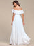 Dianne Off Shoulder Chiffon Split High Low Bridesmaid Dress