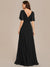 Heidi Chiffon Empire Waist Floor Length Evening Dress