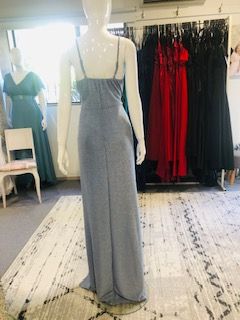 Ellie Shimmer Spaghetti Strap Evening Dress
