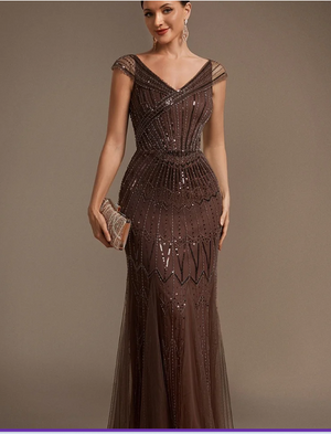 Frida Cap Sleeve Beaded dress