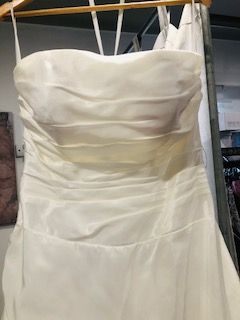 Strapless Satin wedding dress