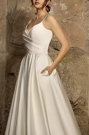 Kristal Satin Wedding Dress
