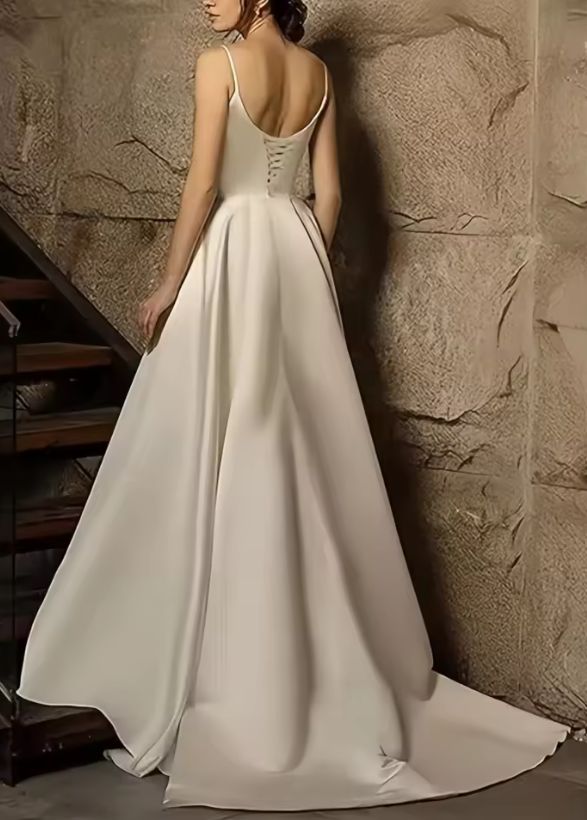 Kristal Satin Wedding Dress