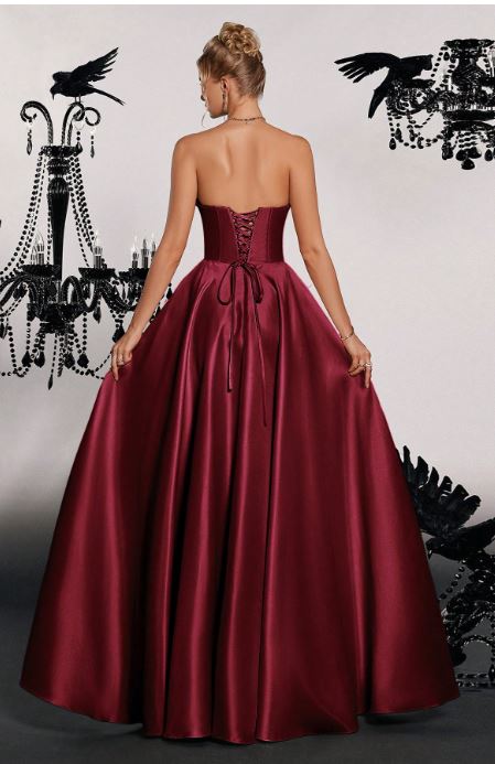 Kyra Satin Corset top dress