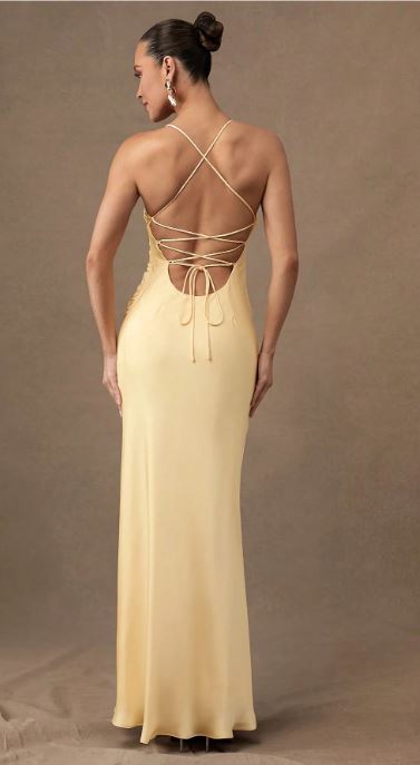 Lee Satin Strappy back dress