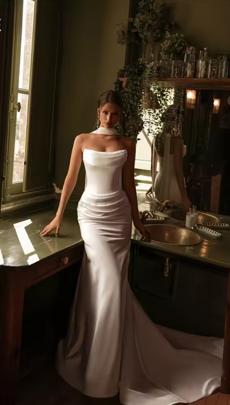 Lola Satin Wedding Dress