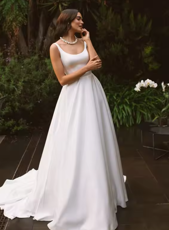Lucy Satin Wedding Dress