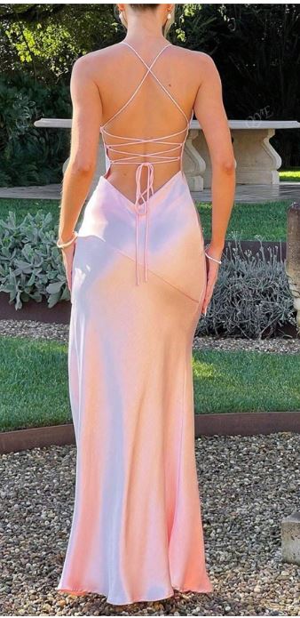 Pip Satin Tie Back Dress