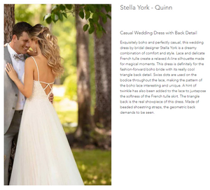 Stella York Quinn wedding dress