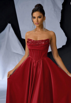 Serena Satin Ball Gown