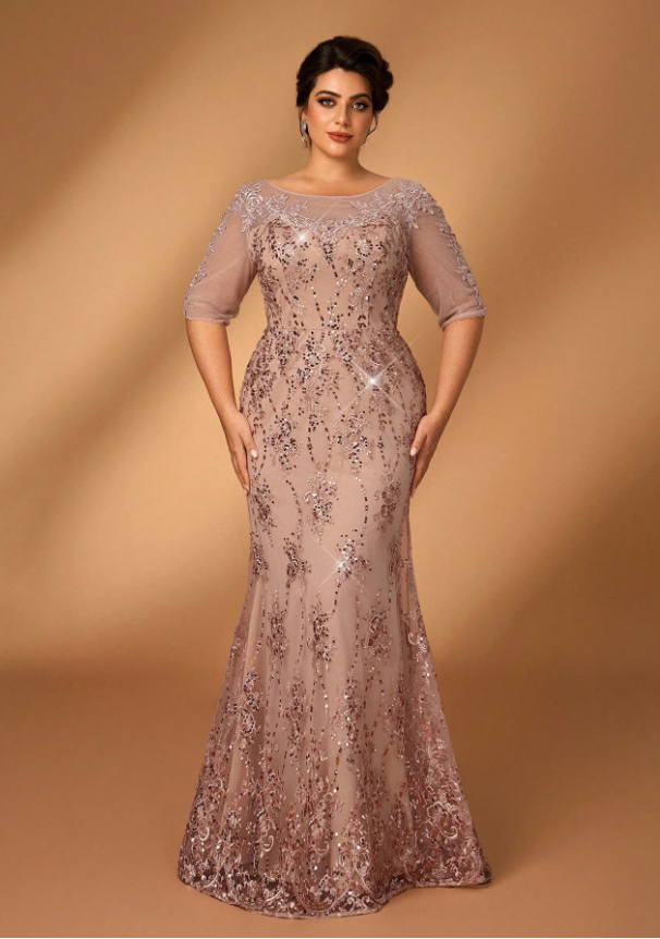 Serina Sequin Evening Dress