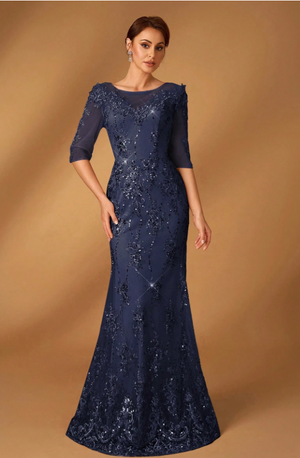 Serina Sequin Evening Dress