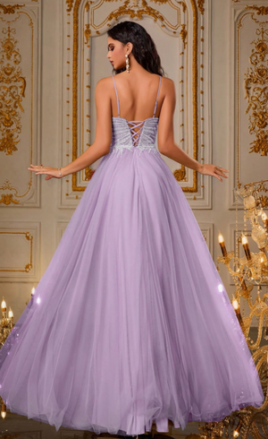 Tahlia Lilac prom dress