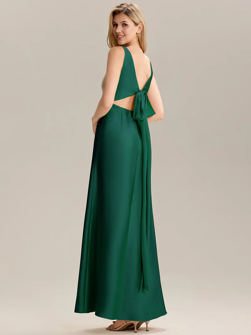 Tiffany Satin tie back Dress