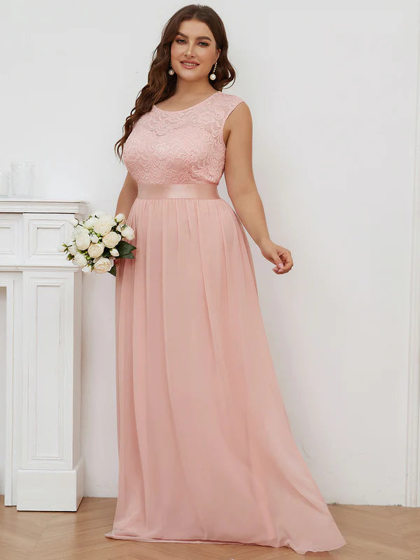 Plus size blush 2024 pink bridesmaid dresses