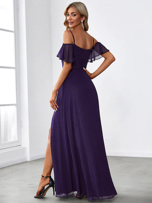 Gina Off shoulder Chiffon Bridesmaid Dress