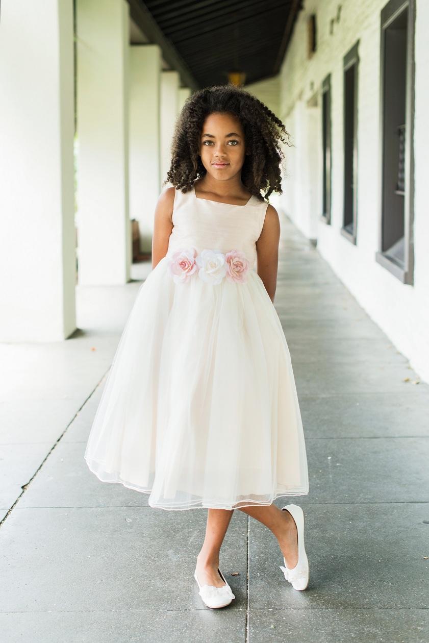 Clementine Floor Length Flower Girl Dresses With Sleeves Pink Next