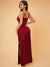 Sofia Satin split Thigh Cami Dress
