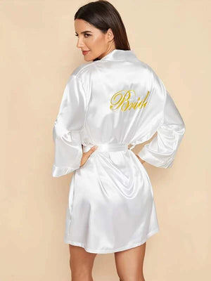 Satin Bride Robe