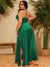 Dani Crisscross Backless Split Thigh Plus size Maxi Dress