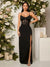 Bella Contrast Lace Split Thigh Dress