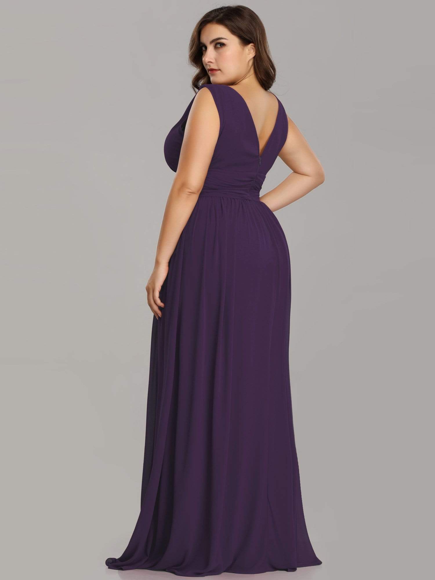 Emma Double V-Neck Bridesmaids Dress