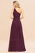 One Shoulder Ruffle Chiffon Bridesmaid Dress
